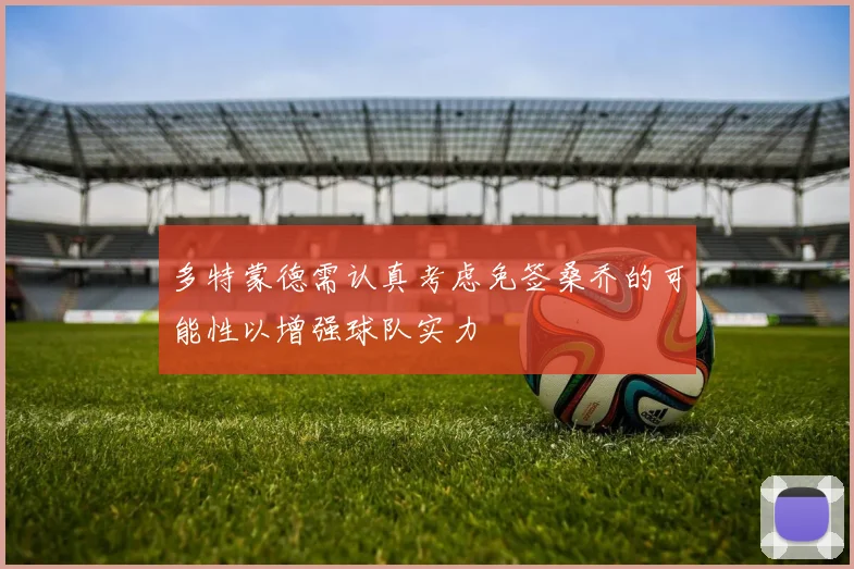 多特蒙德需认真考虑免签桑乔的可能性以增强球队实力